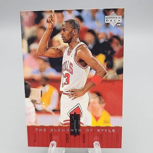 Michael Jordan 1998-99 Upper Deck Elements of Style #124 Bulls Basketball Card